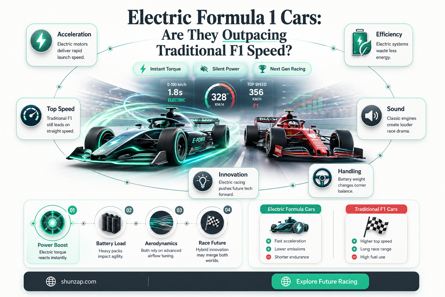 are electric formula 1 cars faster