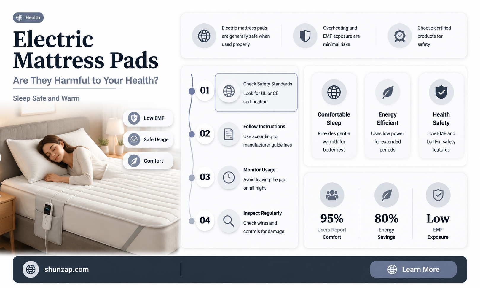 are electric mattress pads bad for you