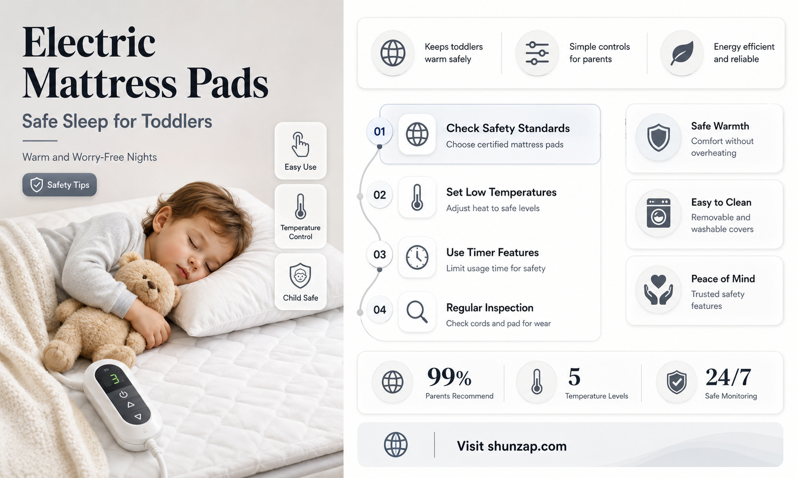are electric mattress pad safe for toddlers