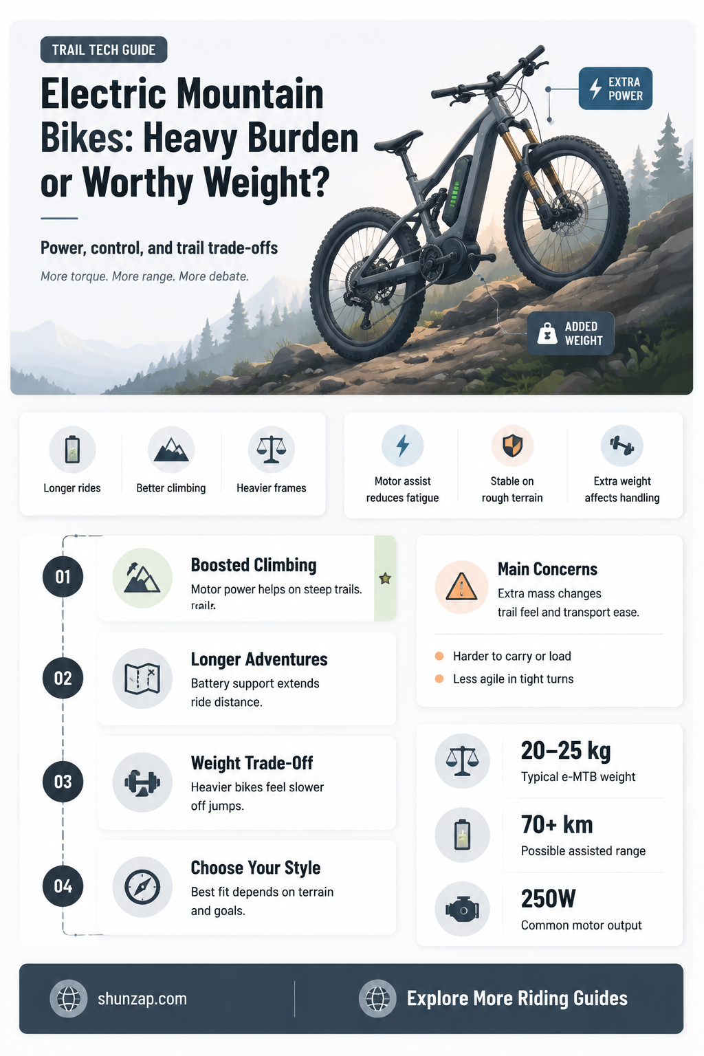 are electric mountain bikes too heavy