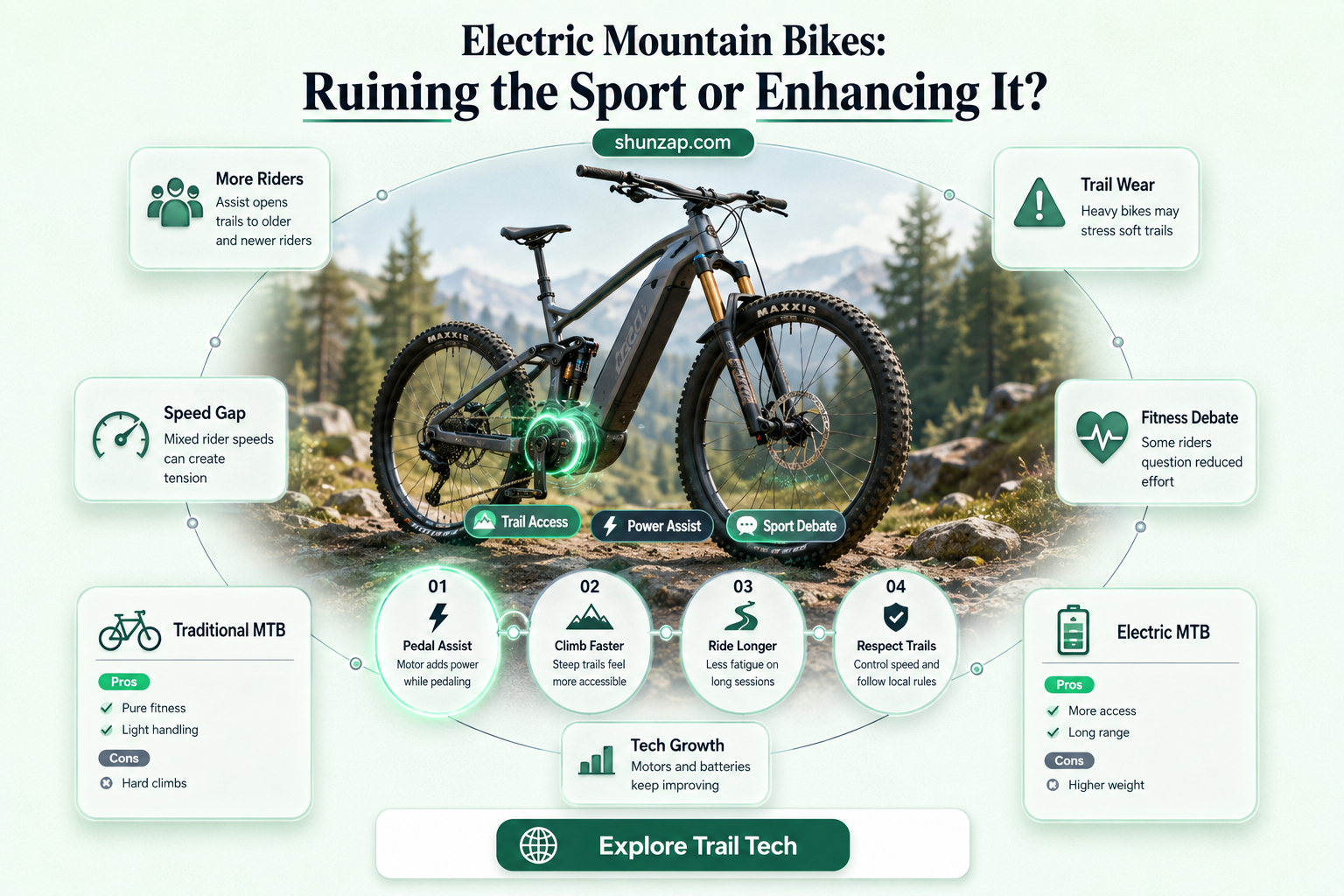 are electric mountain bikes ruining