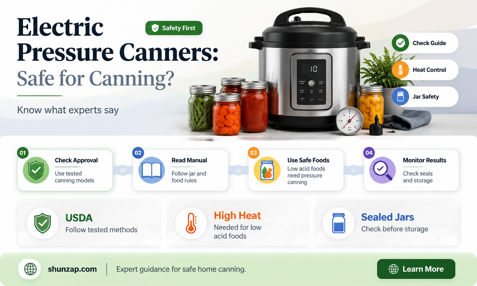 are electric pressure canners safe for canning