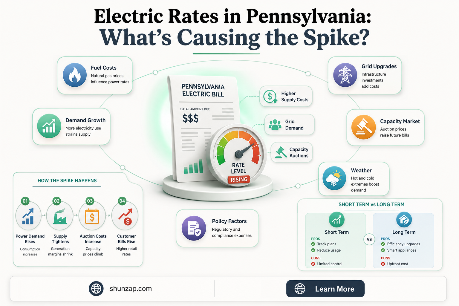 are electric rates going up in pa