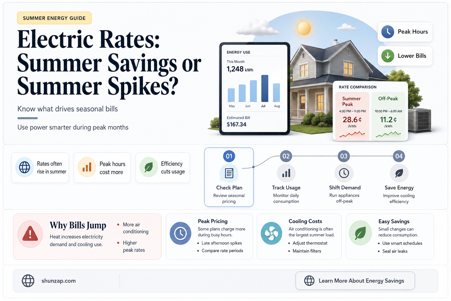 are electric rates cheaper in the summer