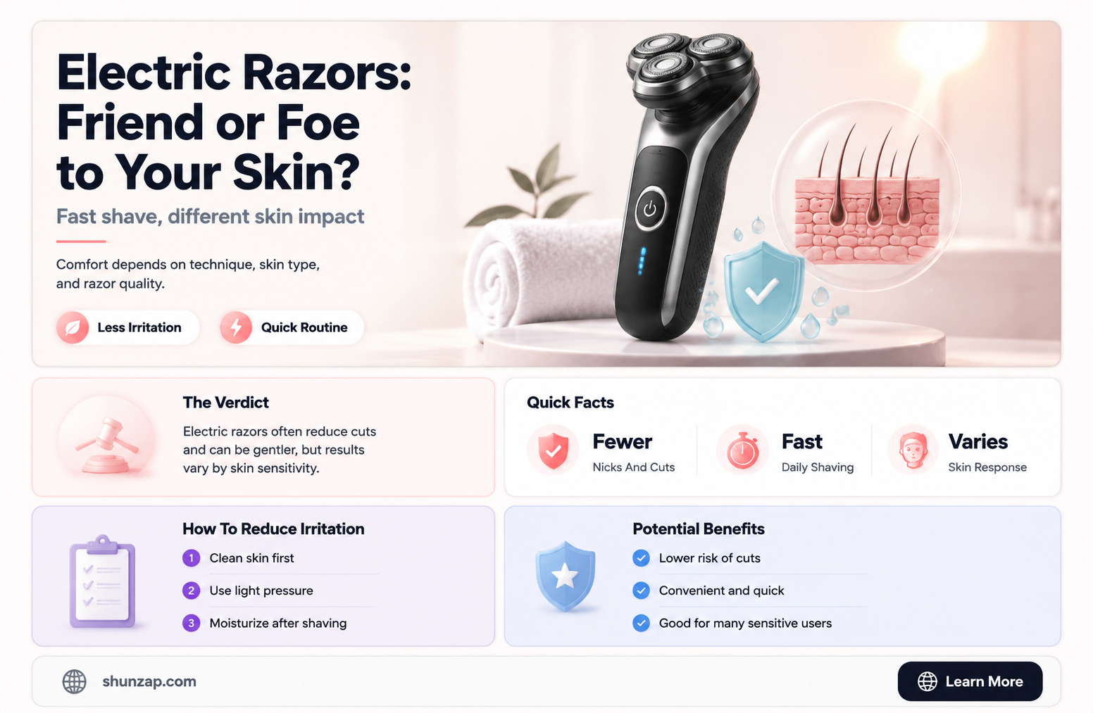 are electric razors bad for your skin