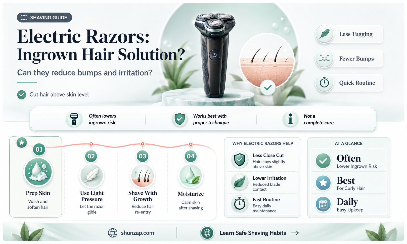 are electric razors better for ingrown hairs