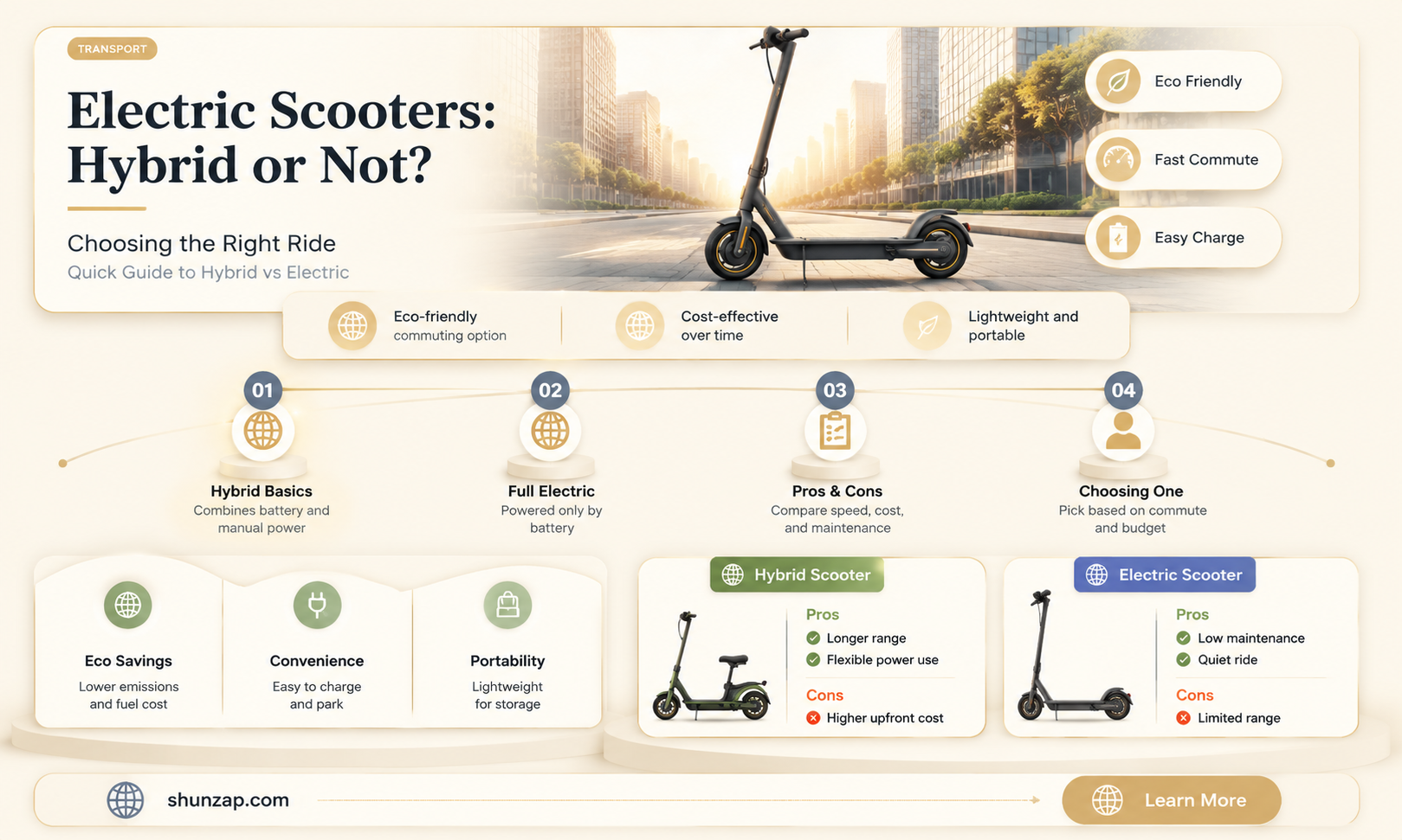 are electric scooters hybrid vehicles