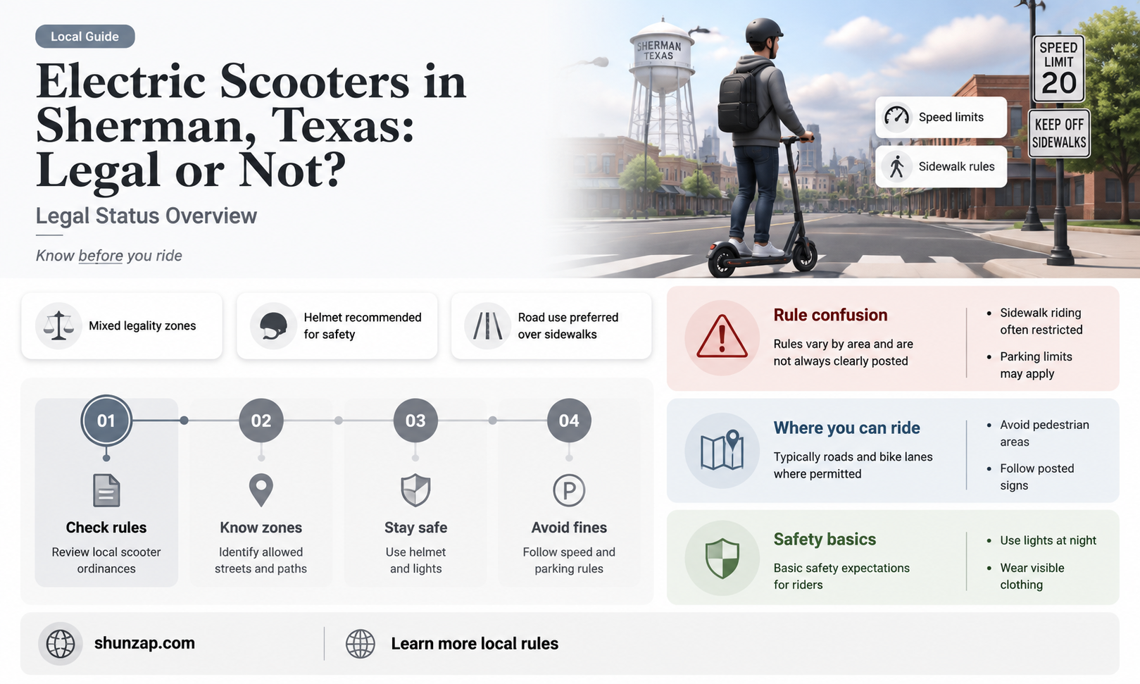 are electric scooters legal in sherman texas