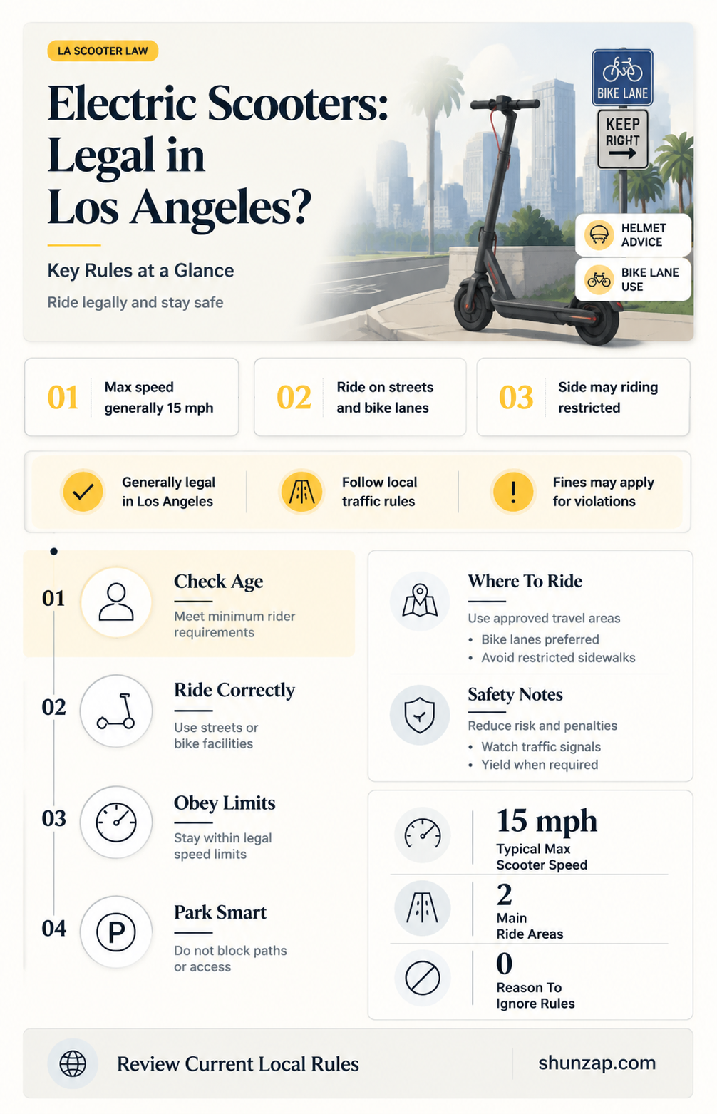 are electric scooters legal in los angeles