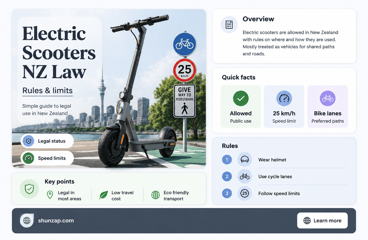 are electric scooters legal in new zealand