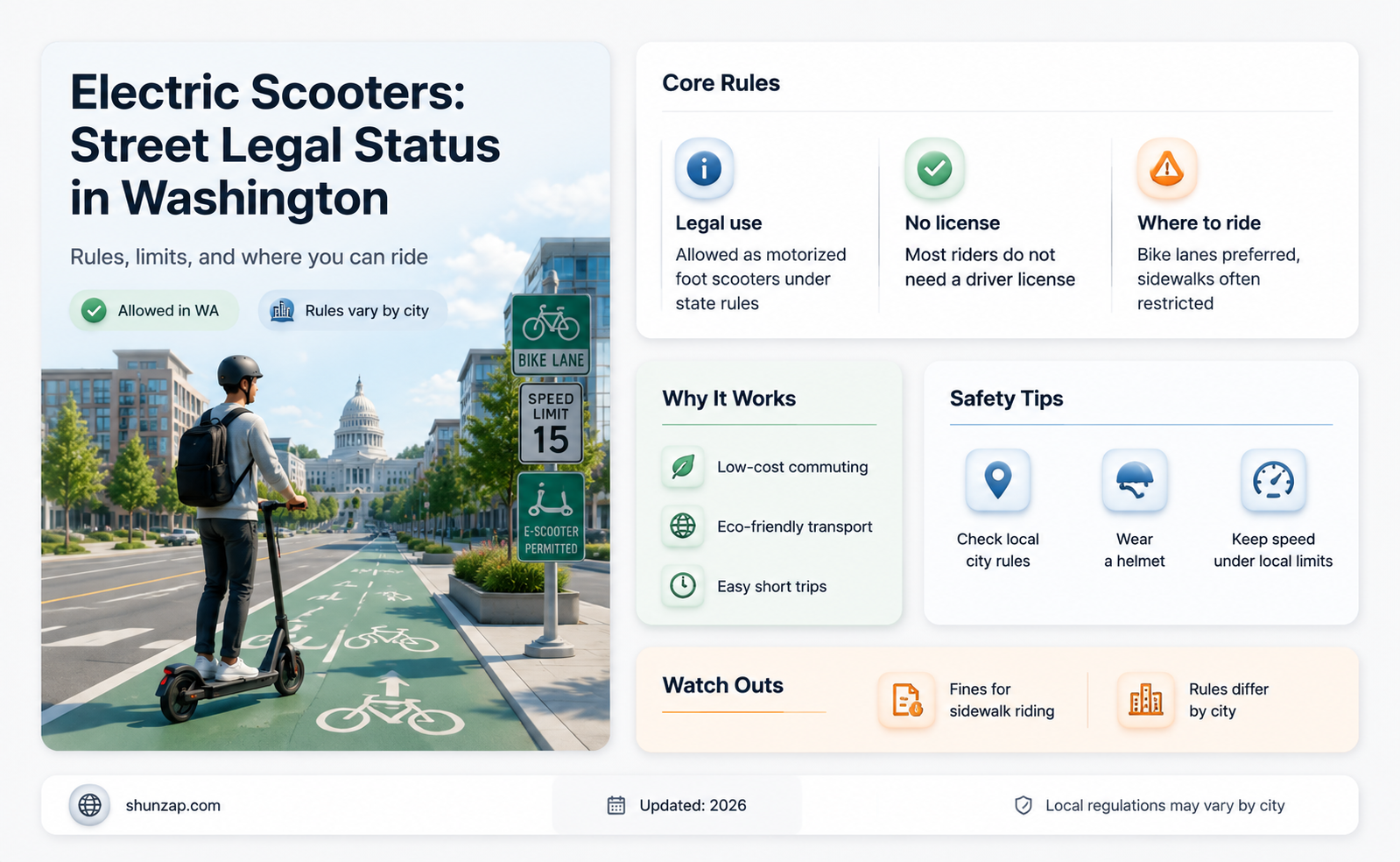 are electric scooters street legal in wa