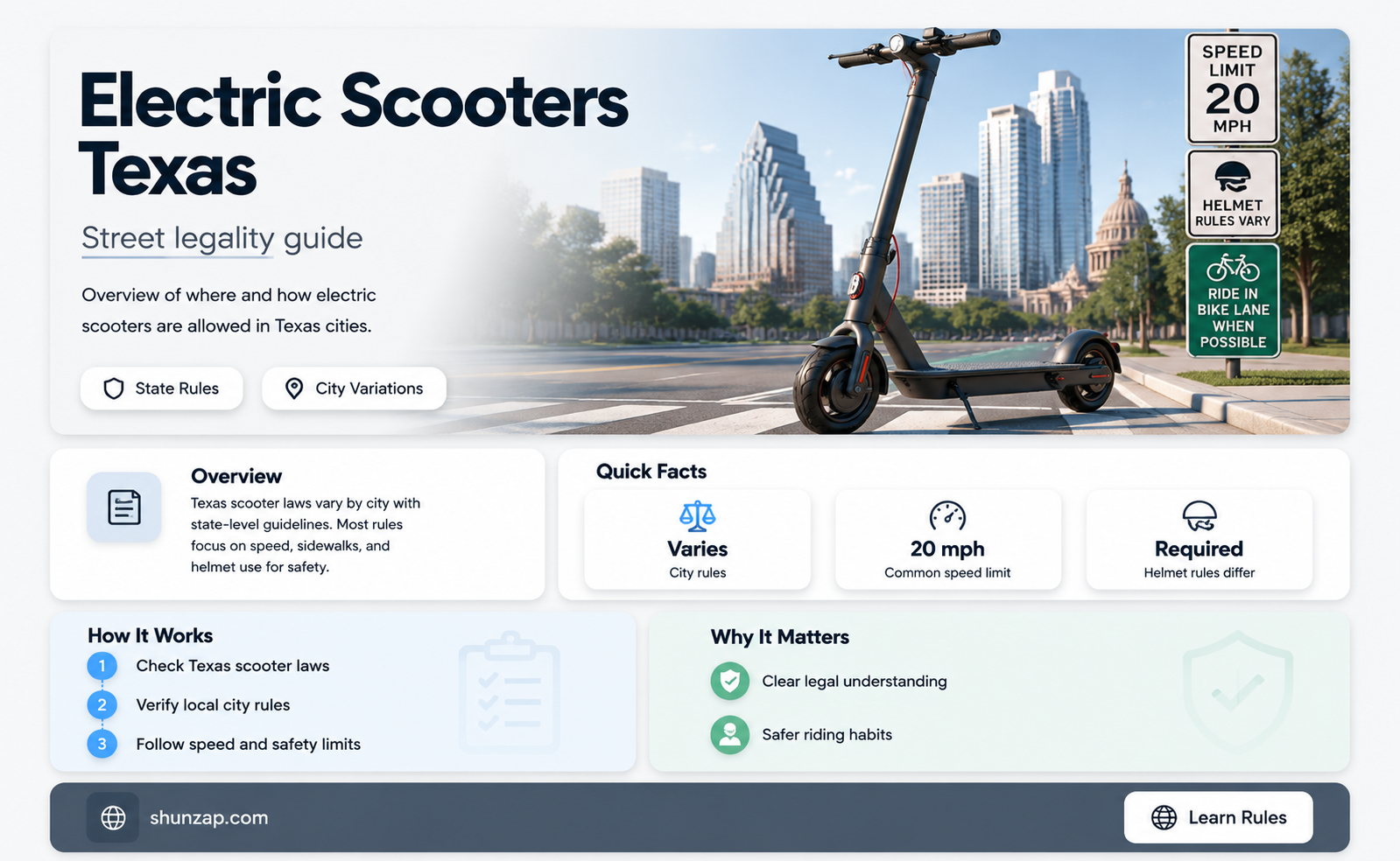 are electric scooters street legal in texas