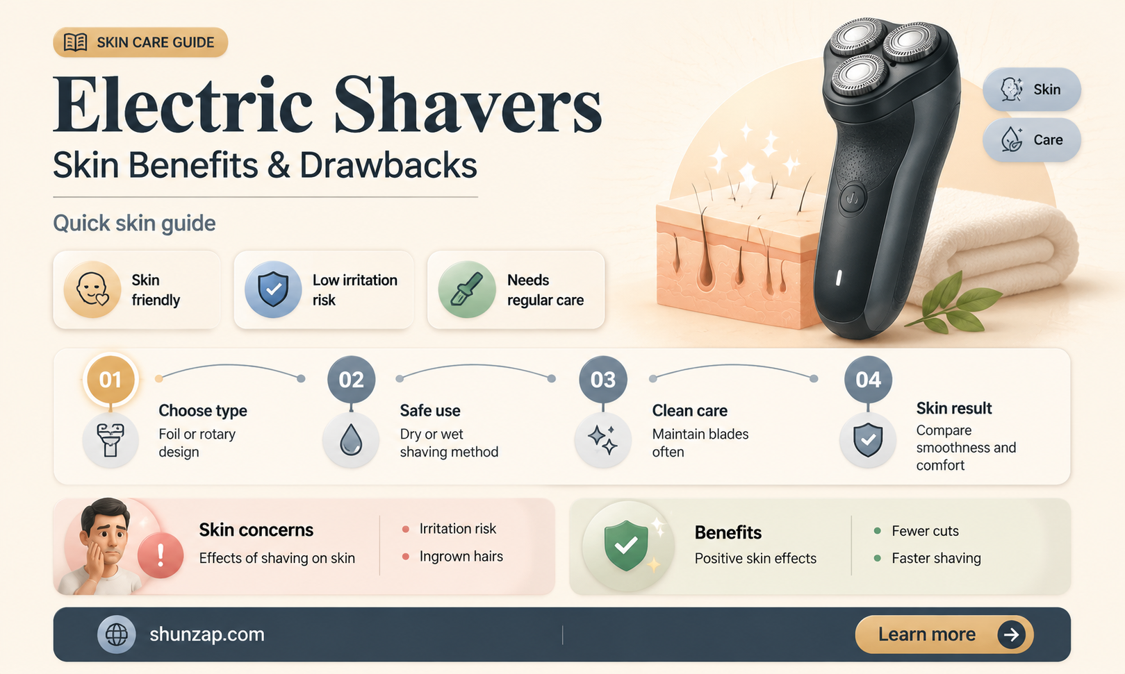 are electric shavers better for your skin