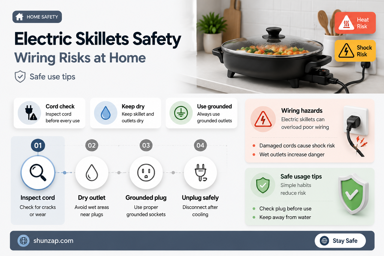 are electric skillets dangerous to house wiring