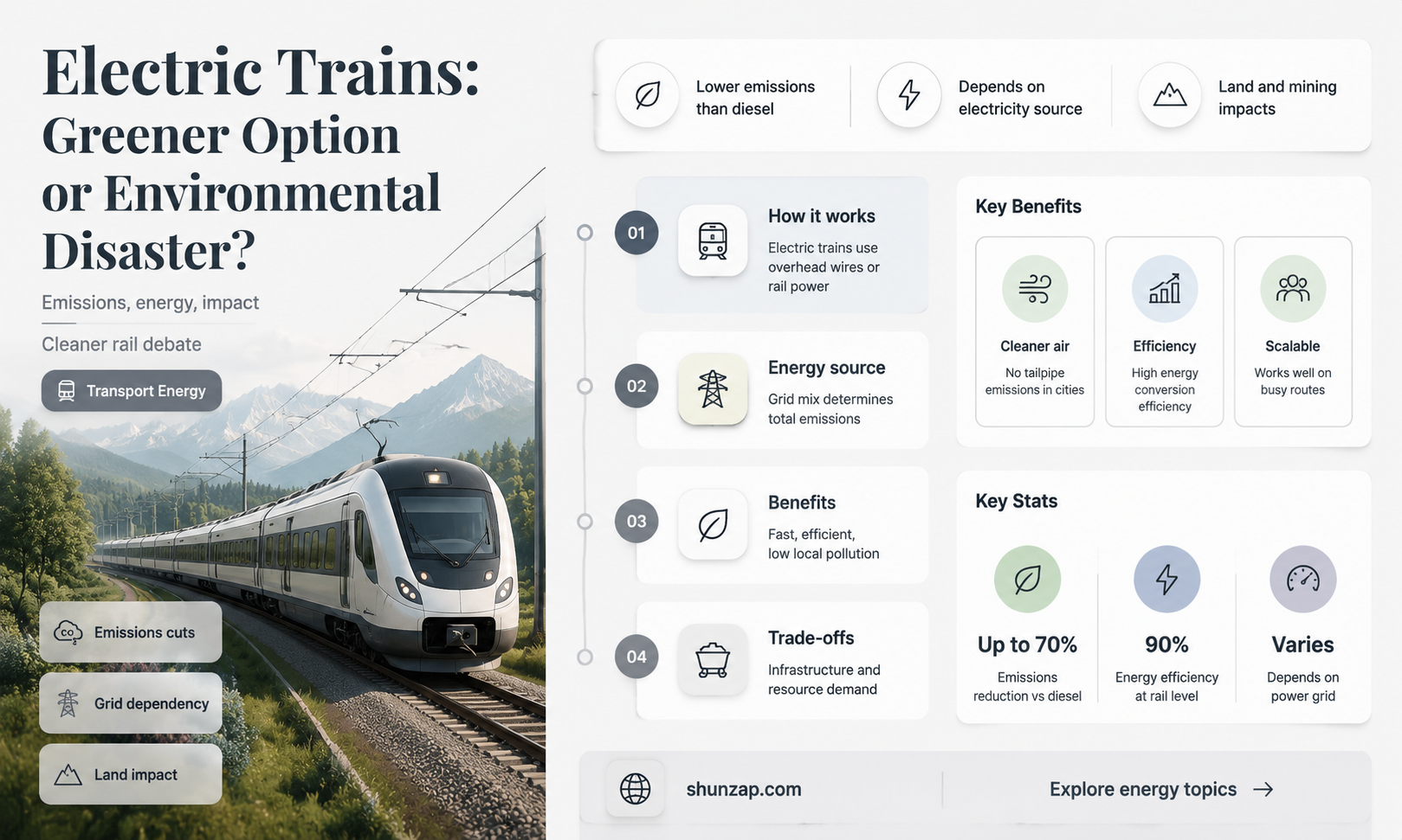 are electric trains better for the environment