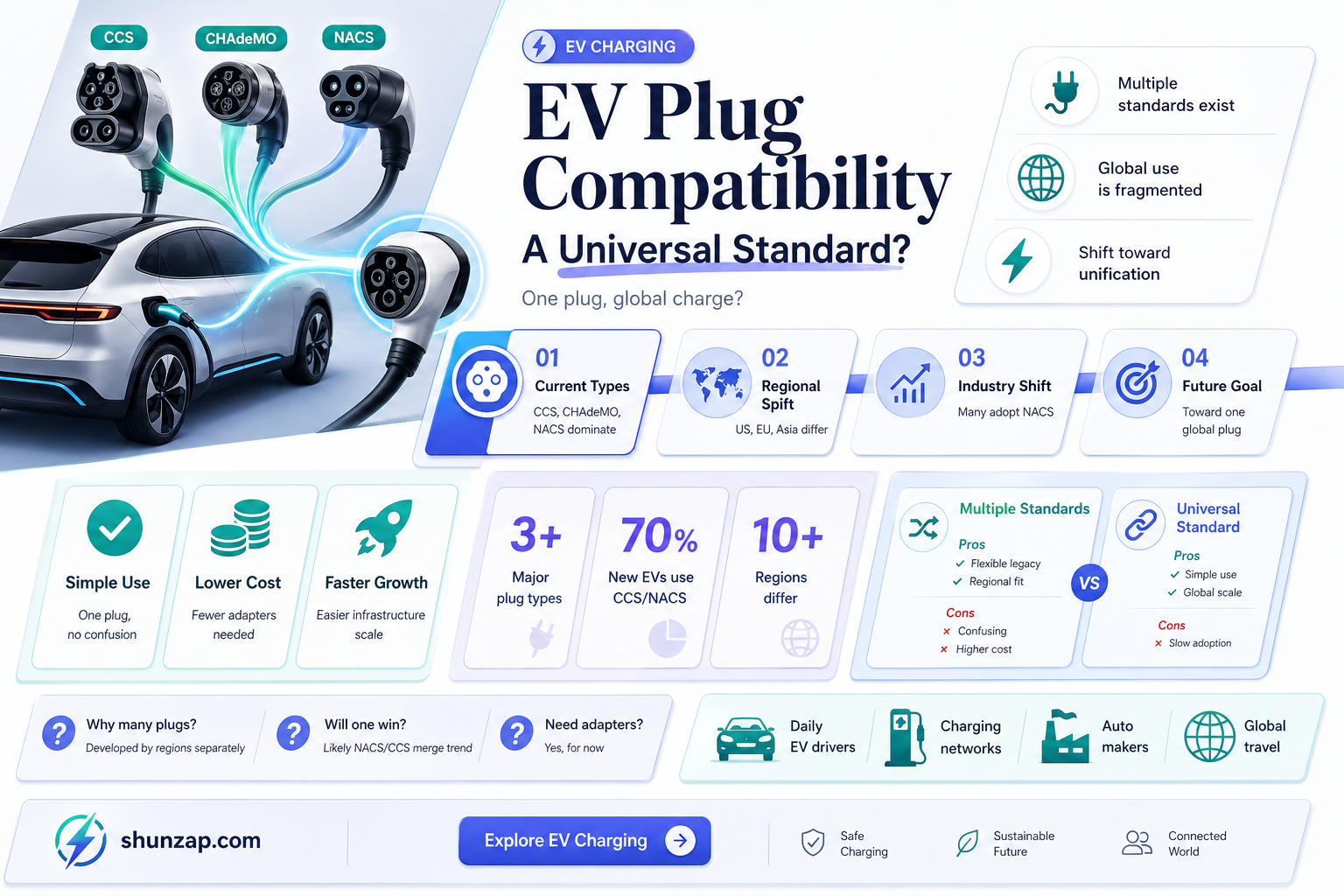 are all electric vehicle plugs the same
