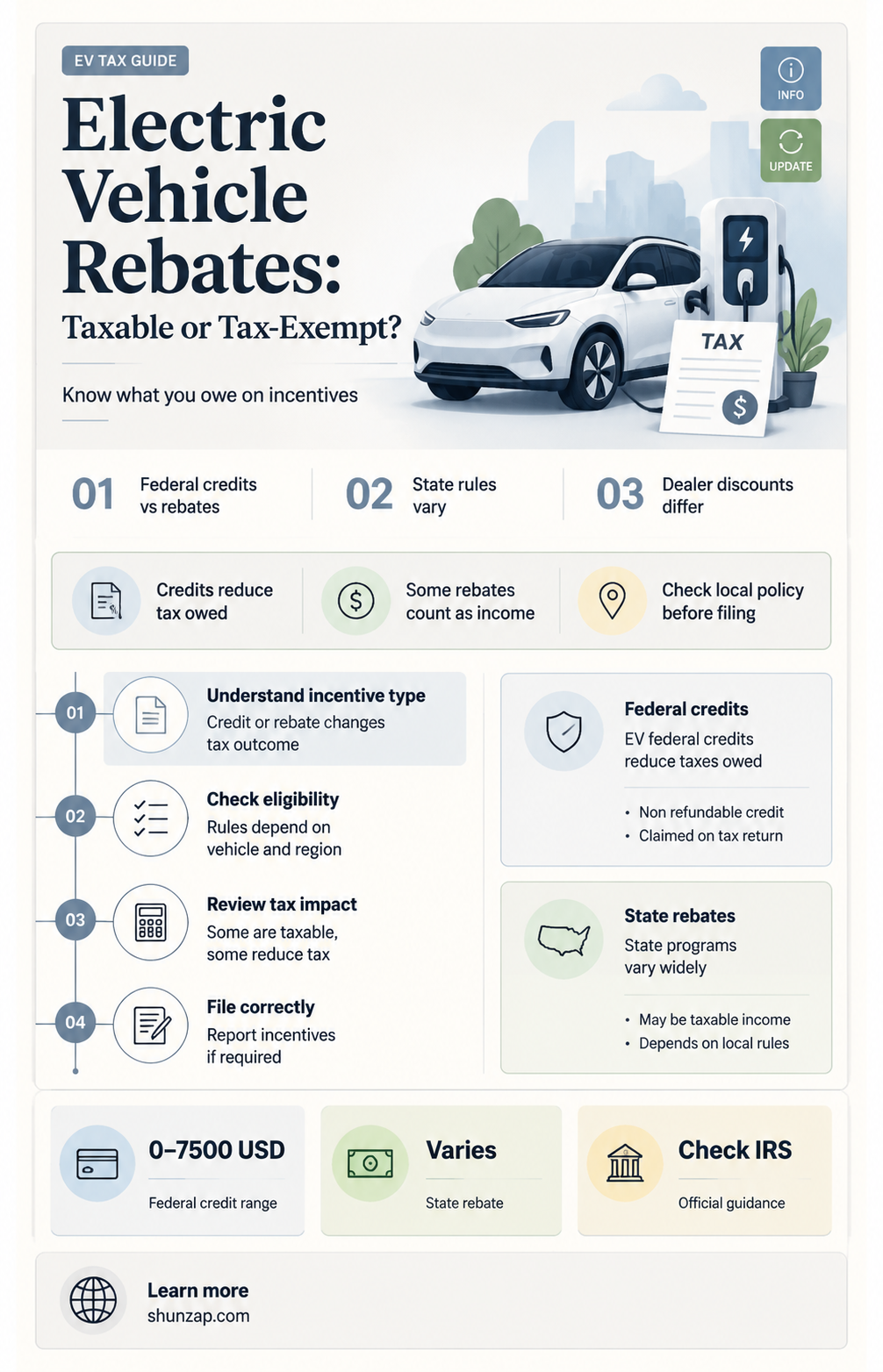 are electric vehicle rebates taxable