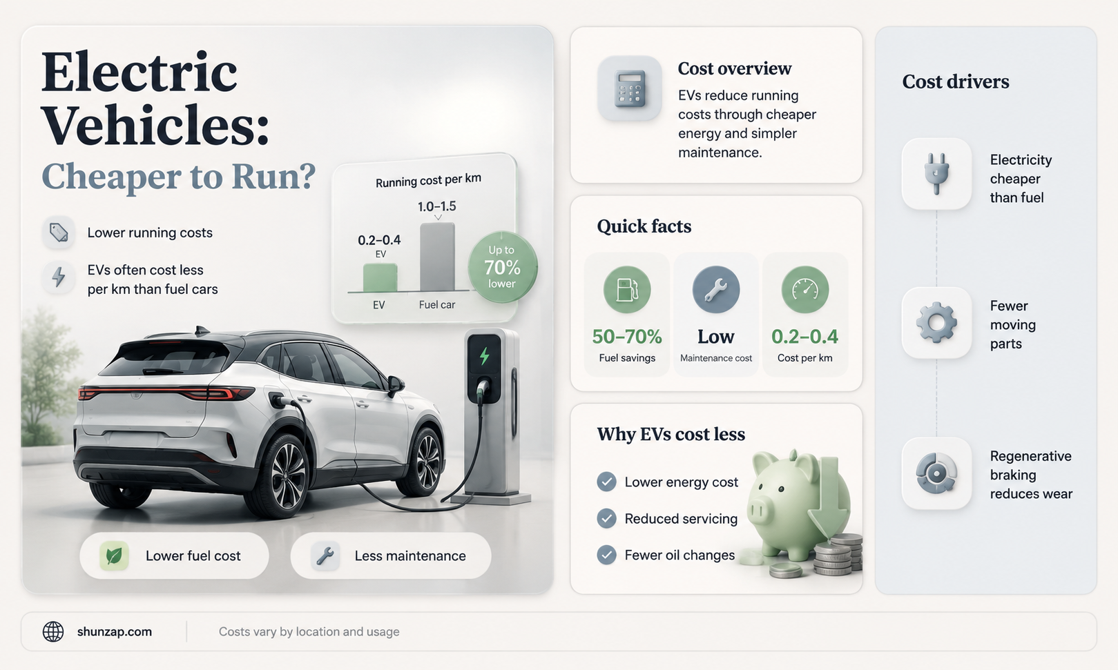are electric vehicles cheaper to run