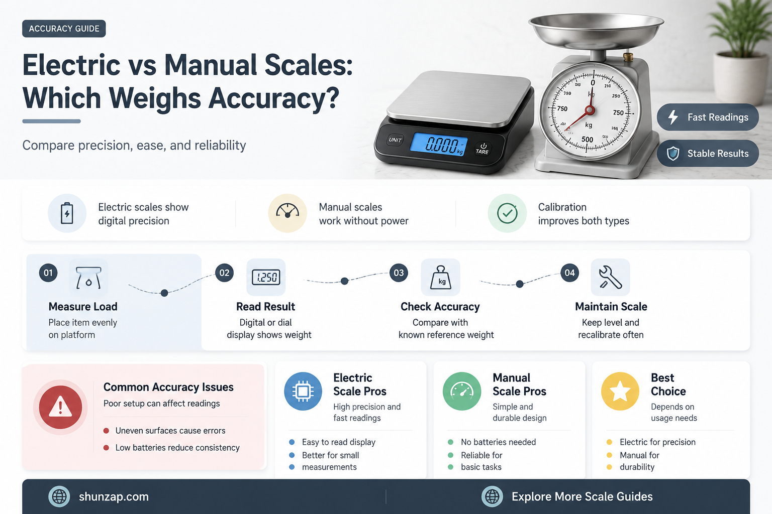 are electric or manual scales more accurate