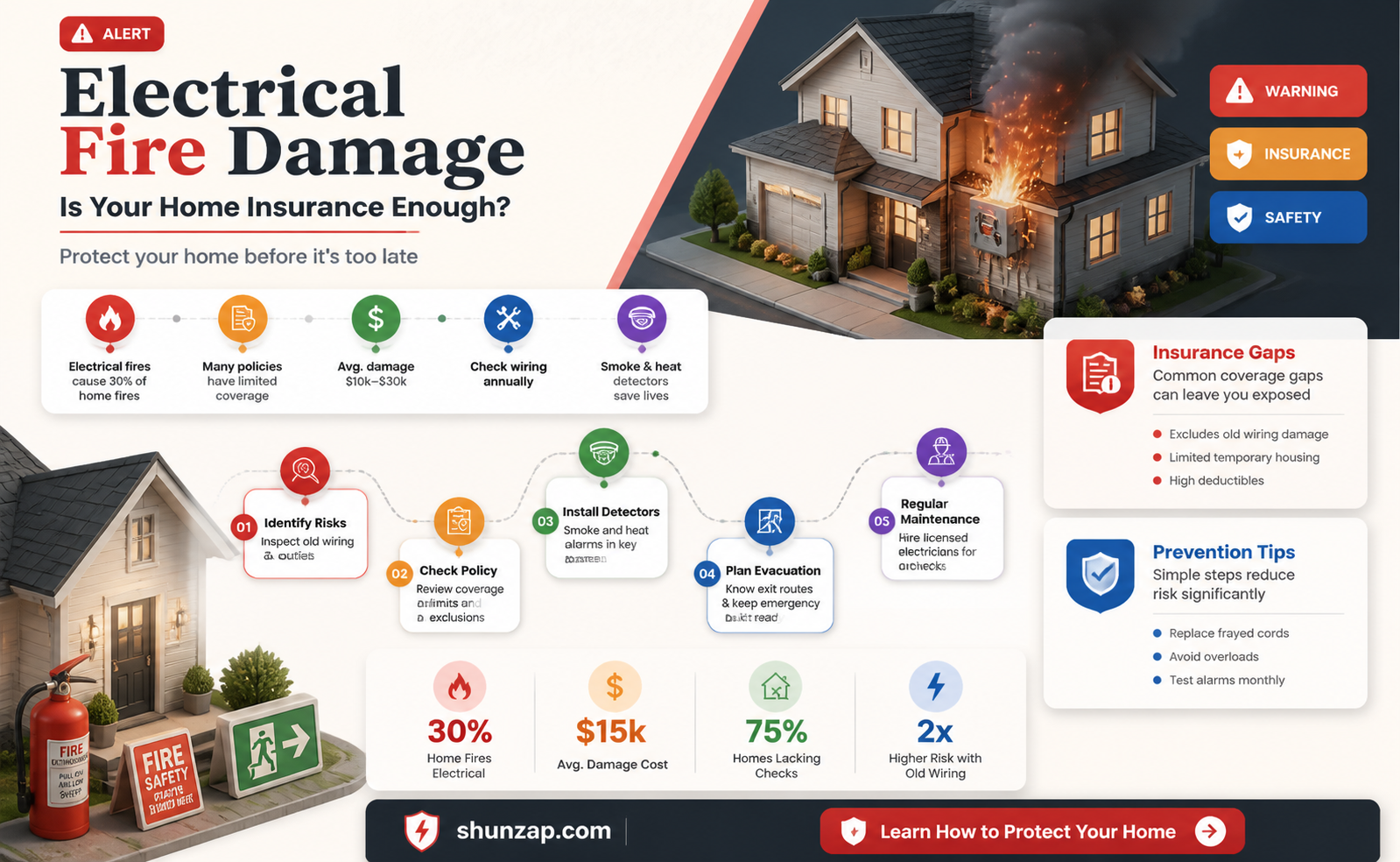 are electrical fires covered by home insurance
