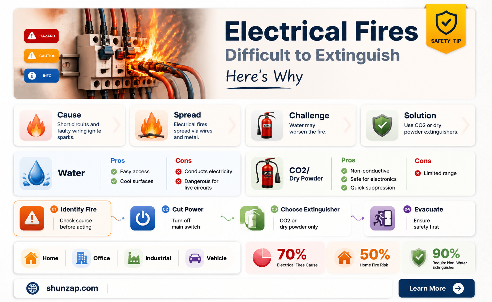 are electrical fires hard to put out