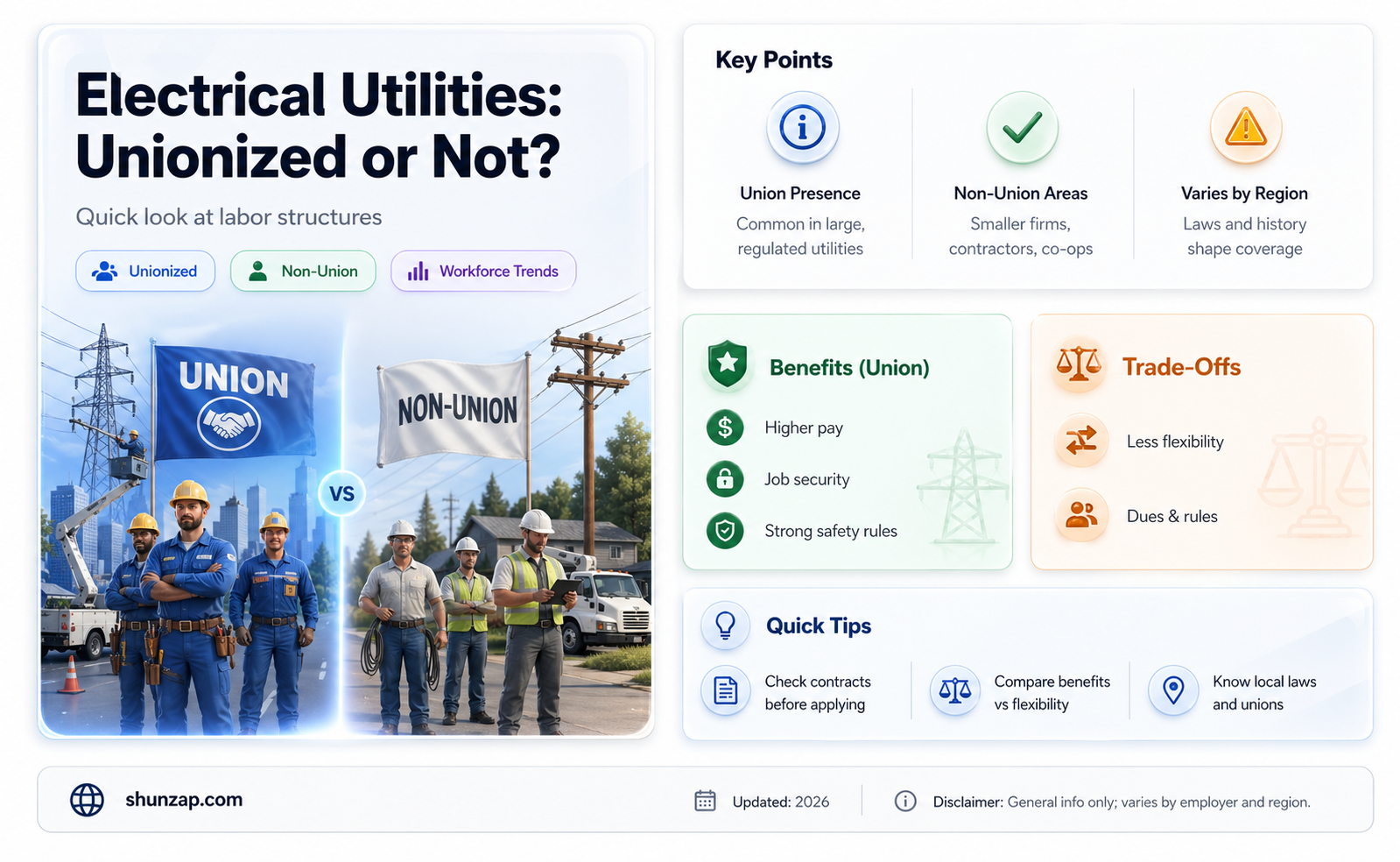are all electrical utility companies union