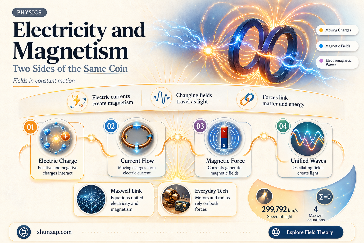 are electricity and magnetism the same thing
