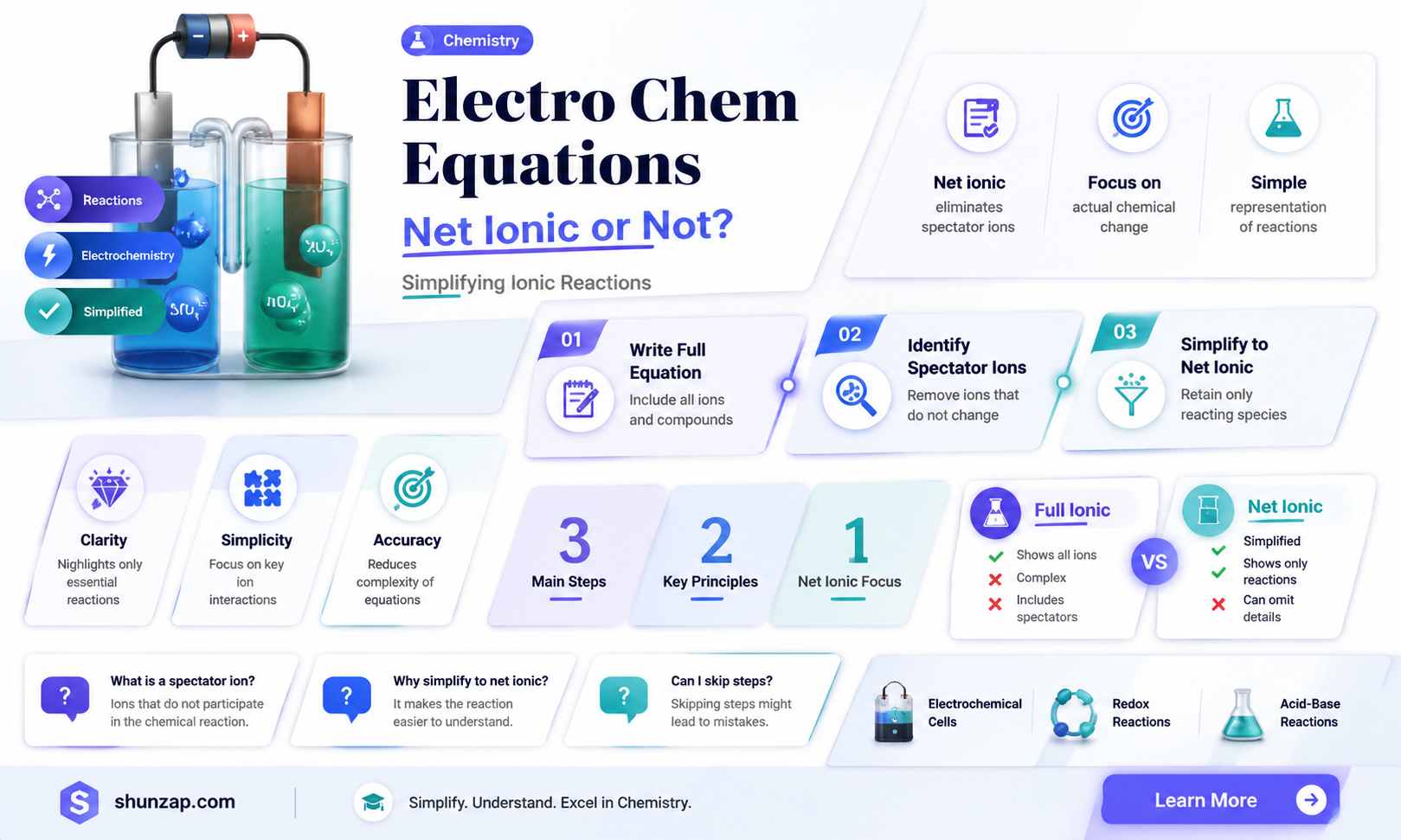 are all electro chem equations net ionic