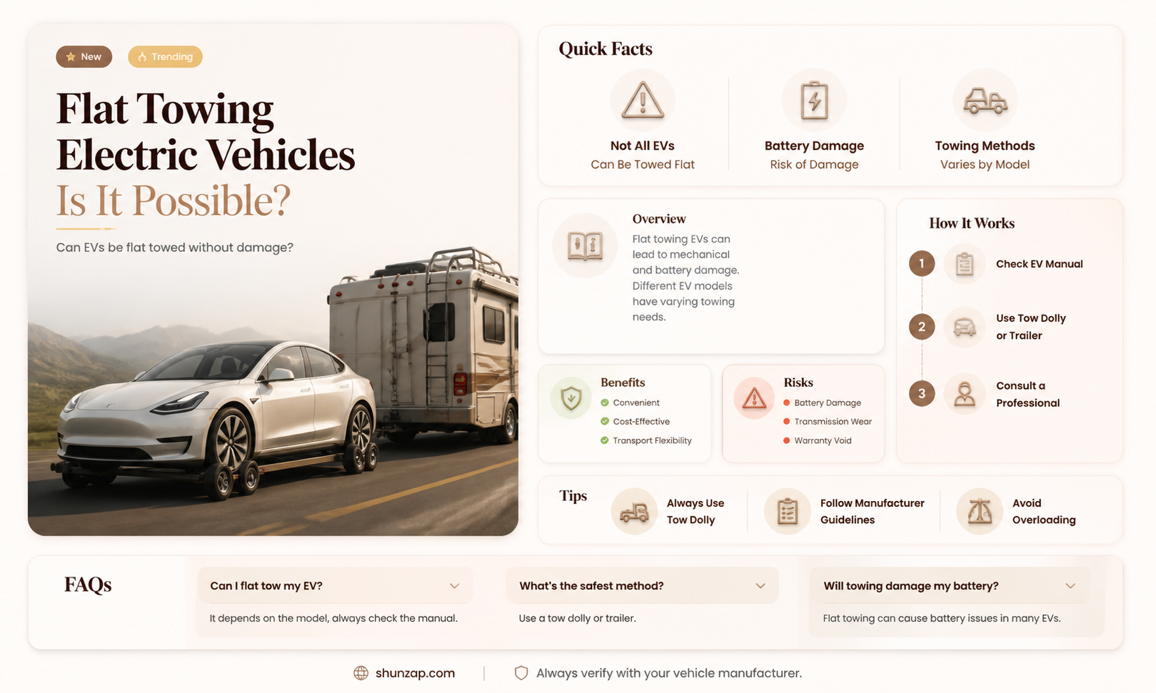 are any electric vehicles flat towable