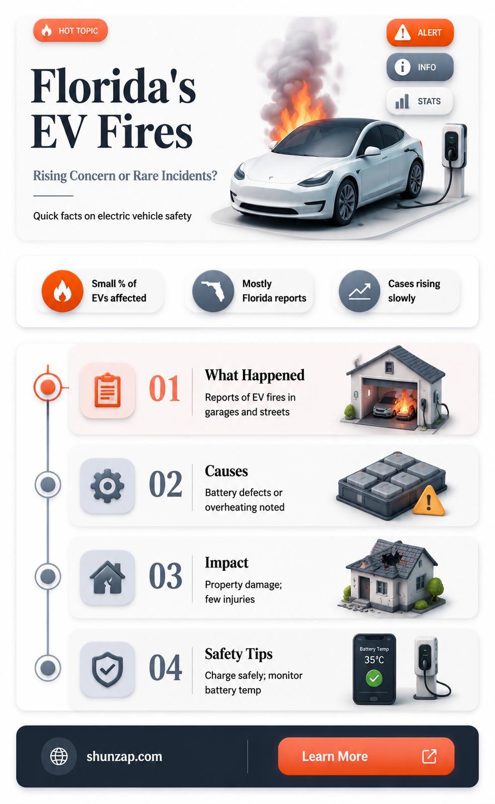 are electric cars catching fire in florida