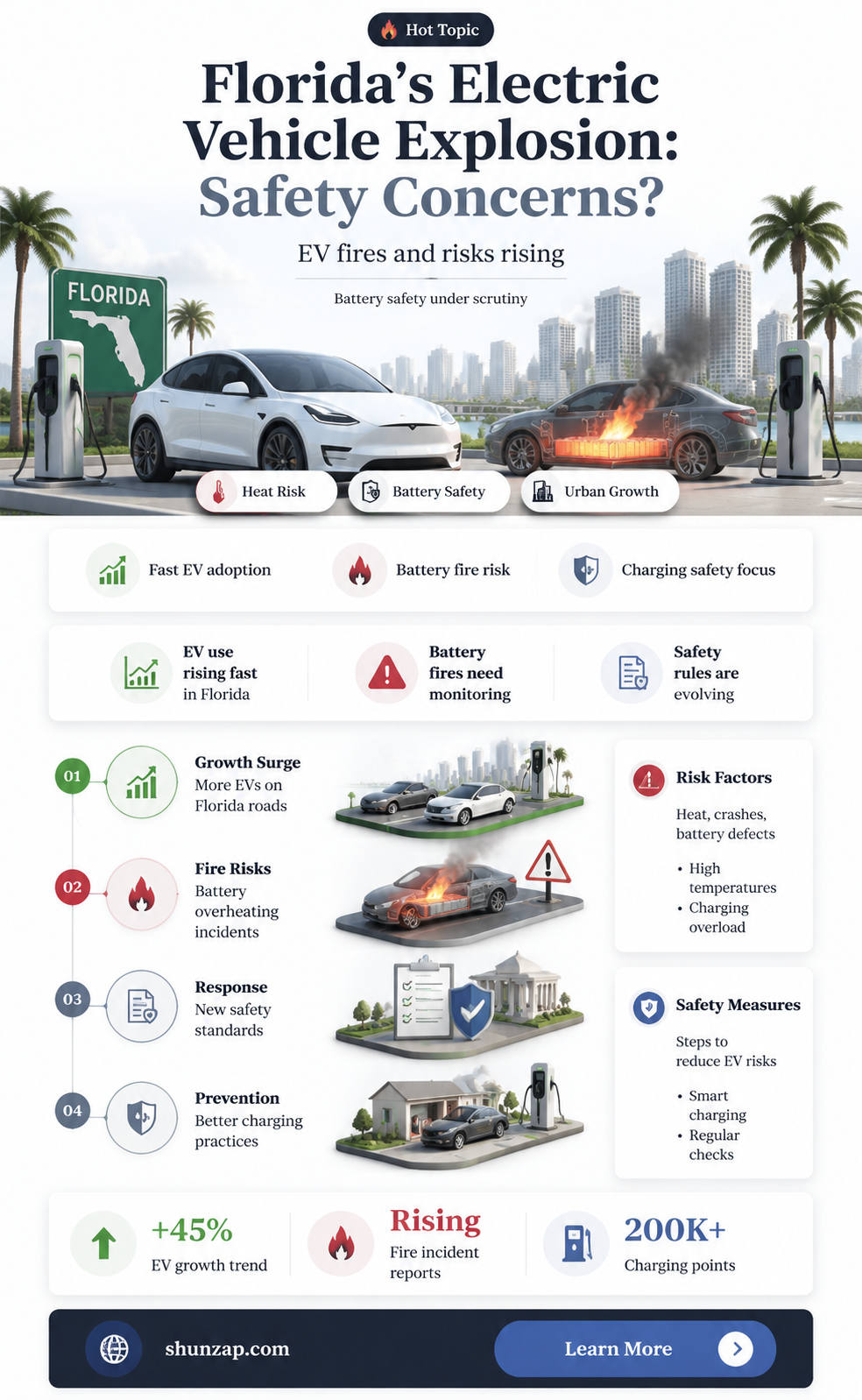 are electric vehicles exploding in florida