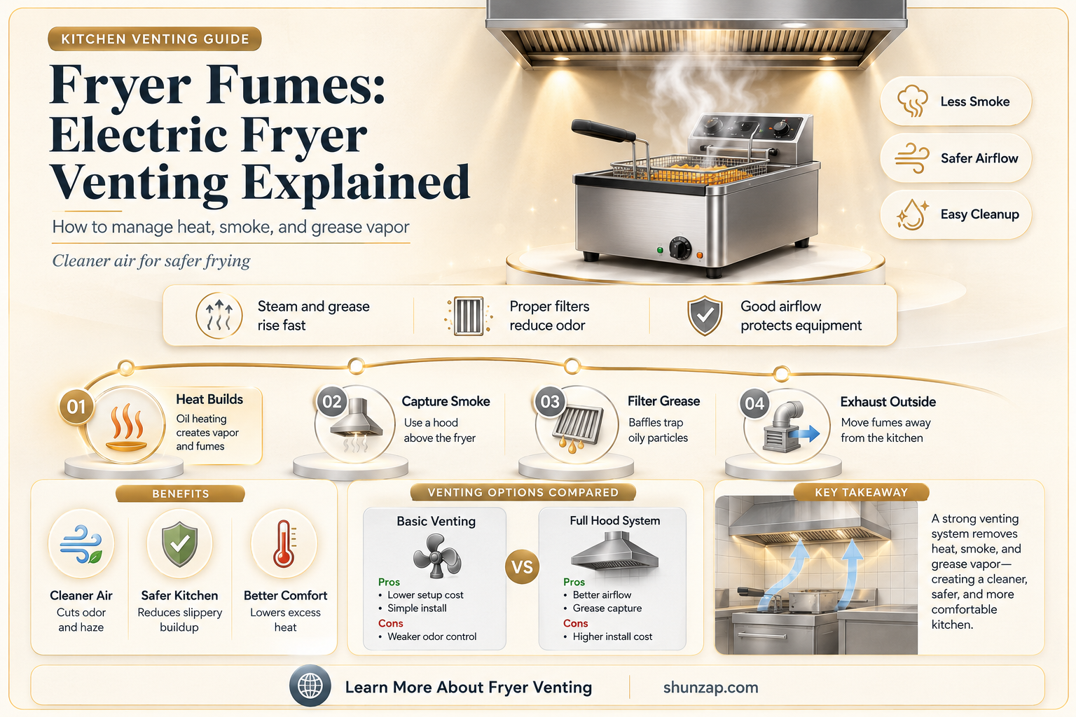 are electric fryer supposed to vent out