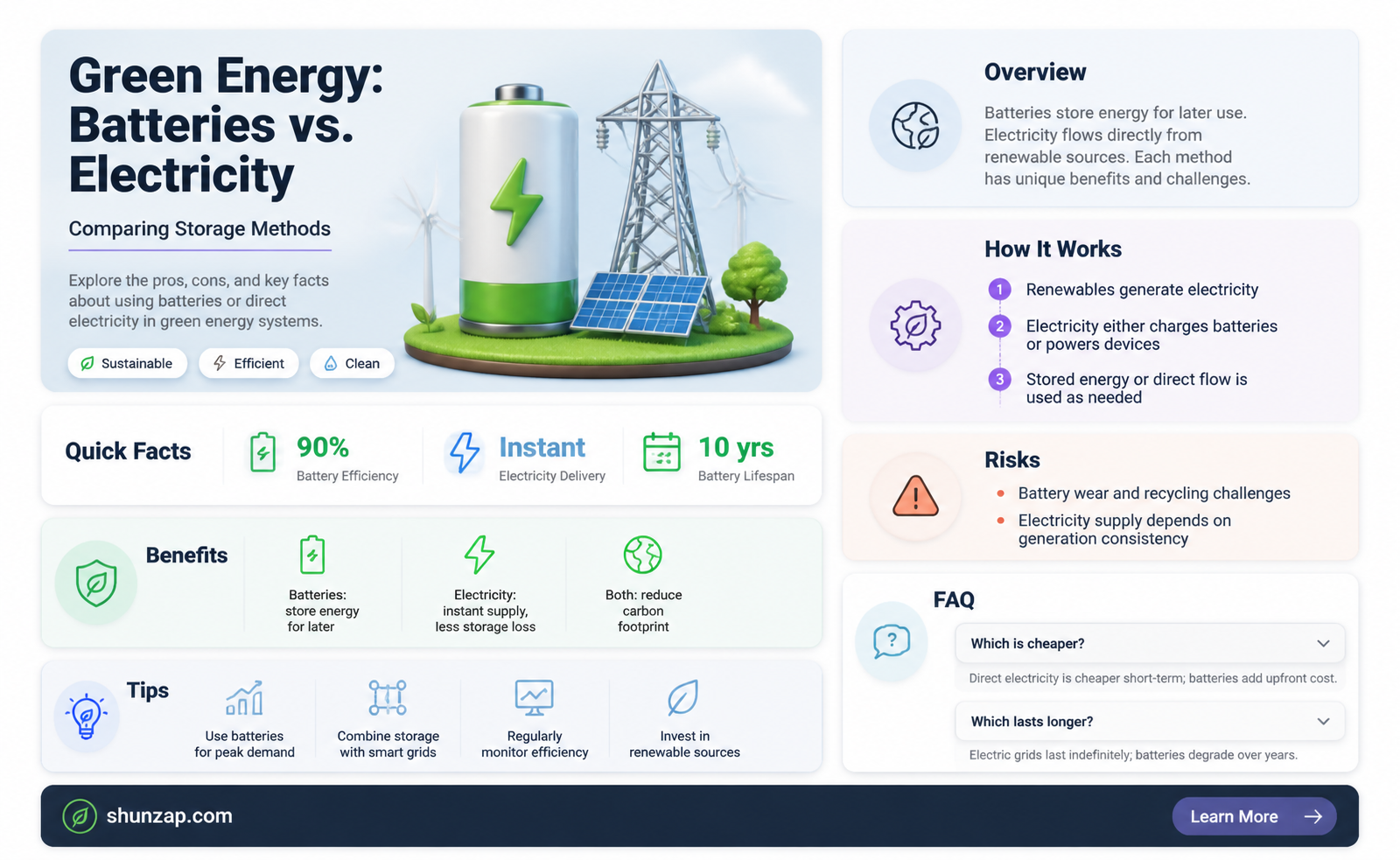 are batteries more eco friendly than electricity