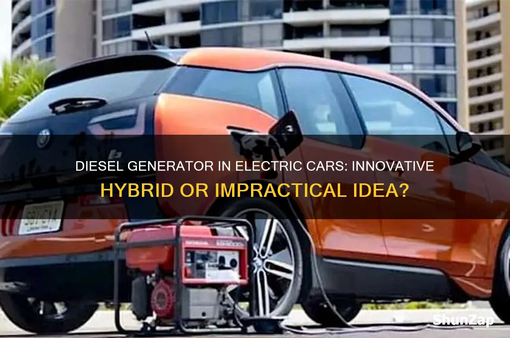 has anyone put a diesel generator in an electric car