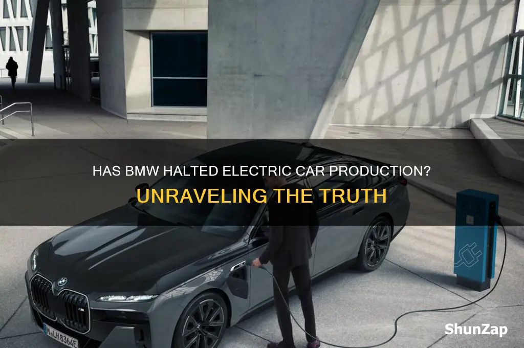 has bmw stopped making electric cars