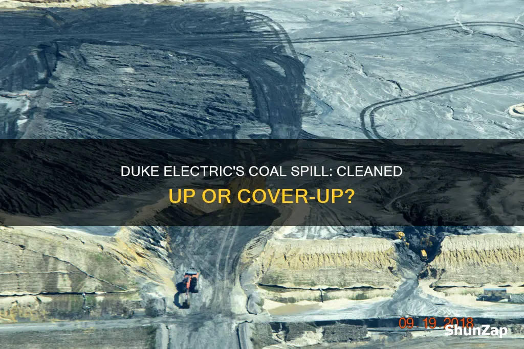 has duke electric company cleaned up their coal spill