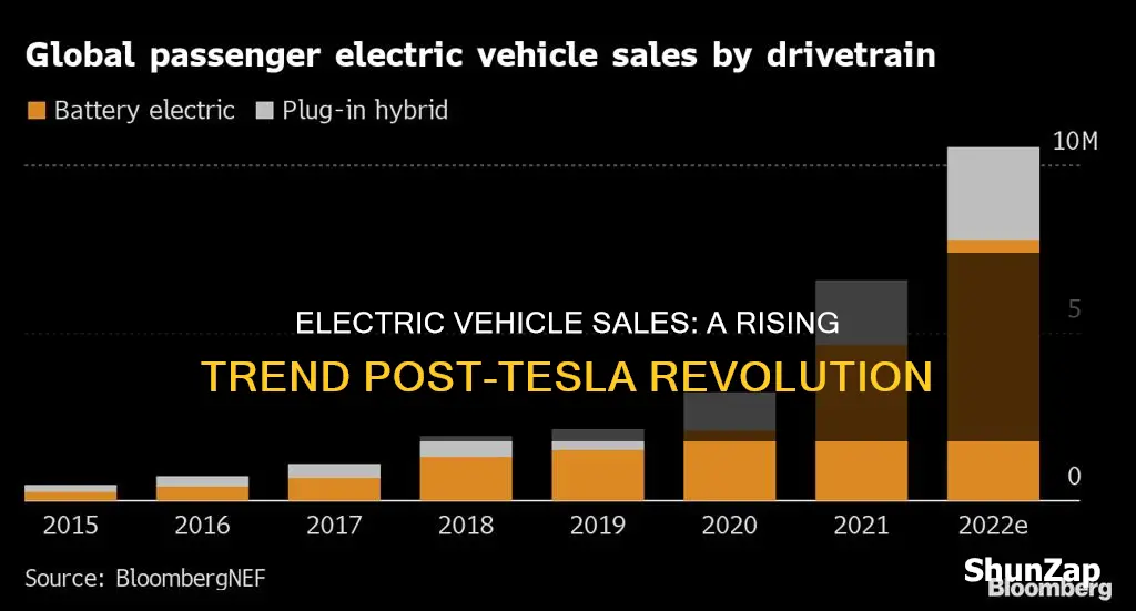 has electric vehicle sales risen since tesla