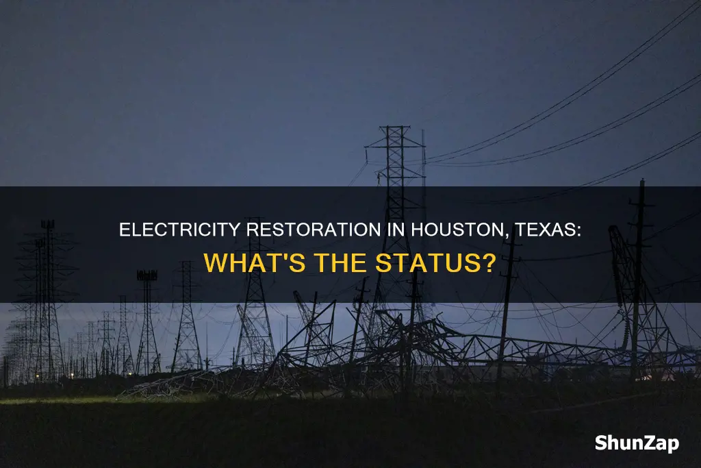has electricity been restored in houston texas