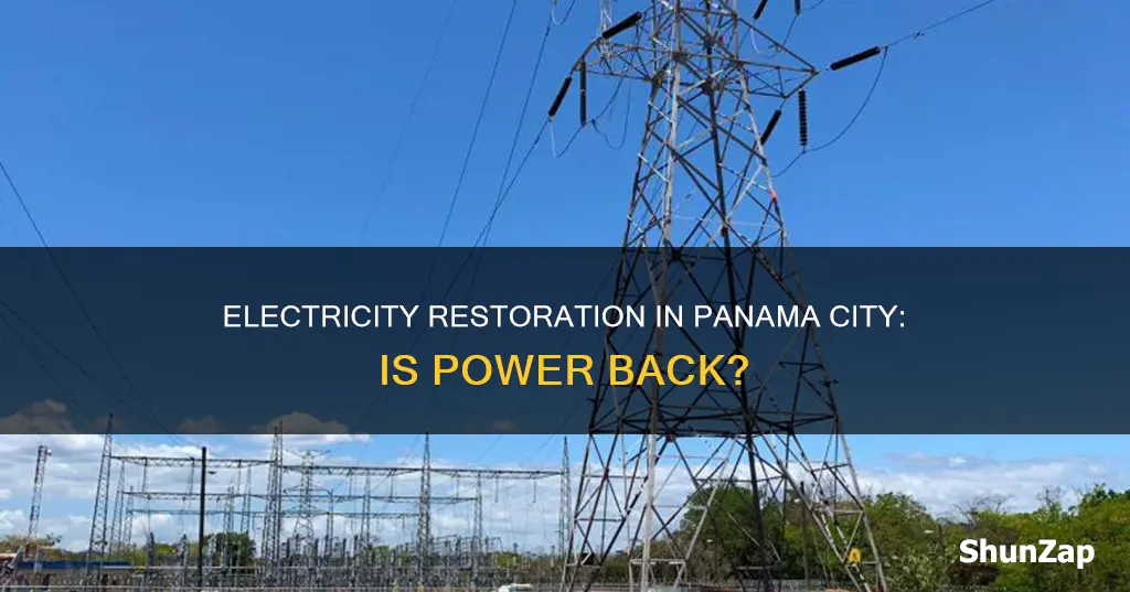 has electricity been restored in panama city