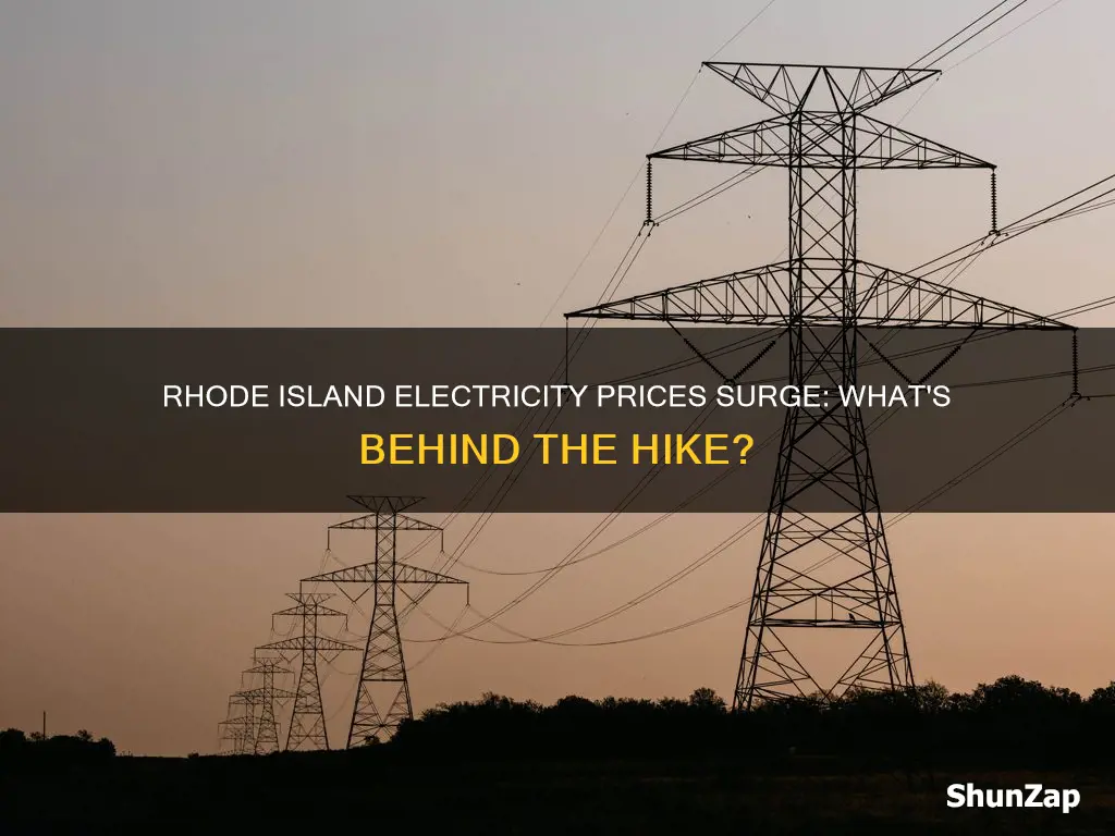 has electricity prices gone up rhode island