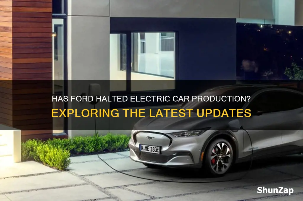 has ford stopped making electric cars