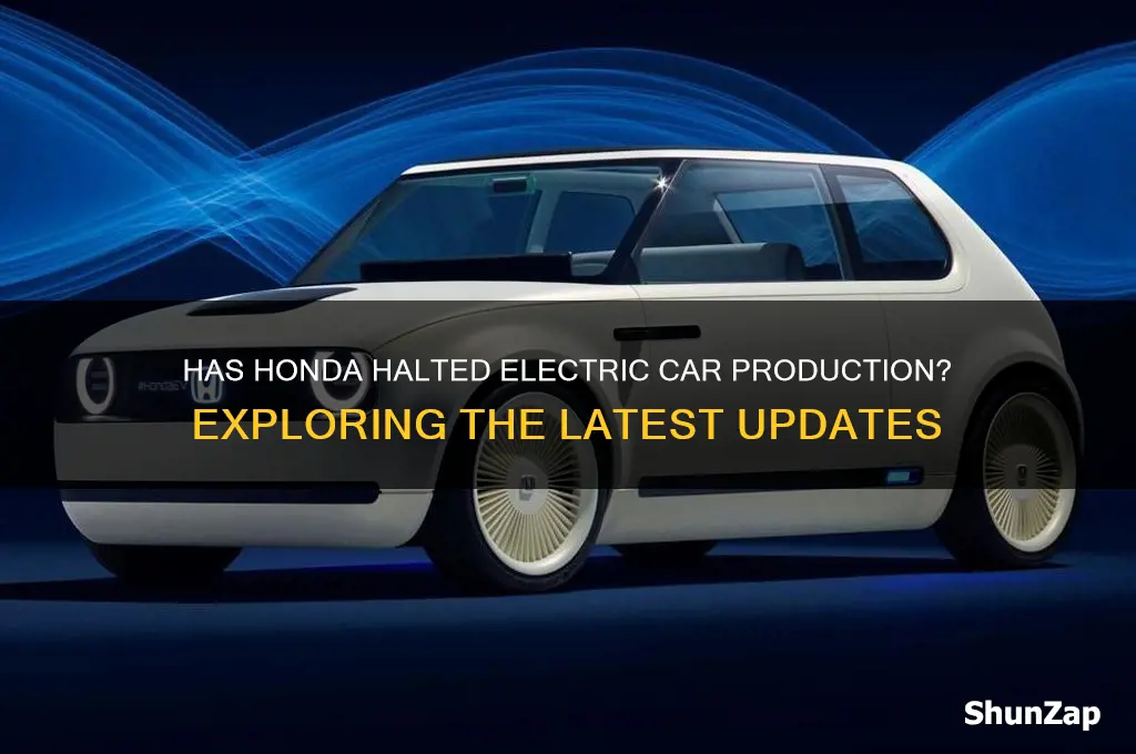 has honda stopped making electric cars