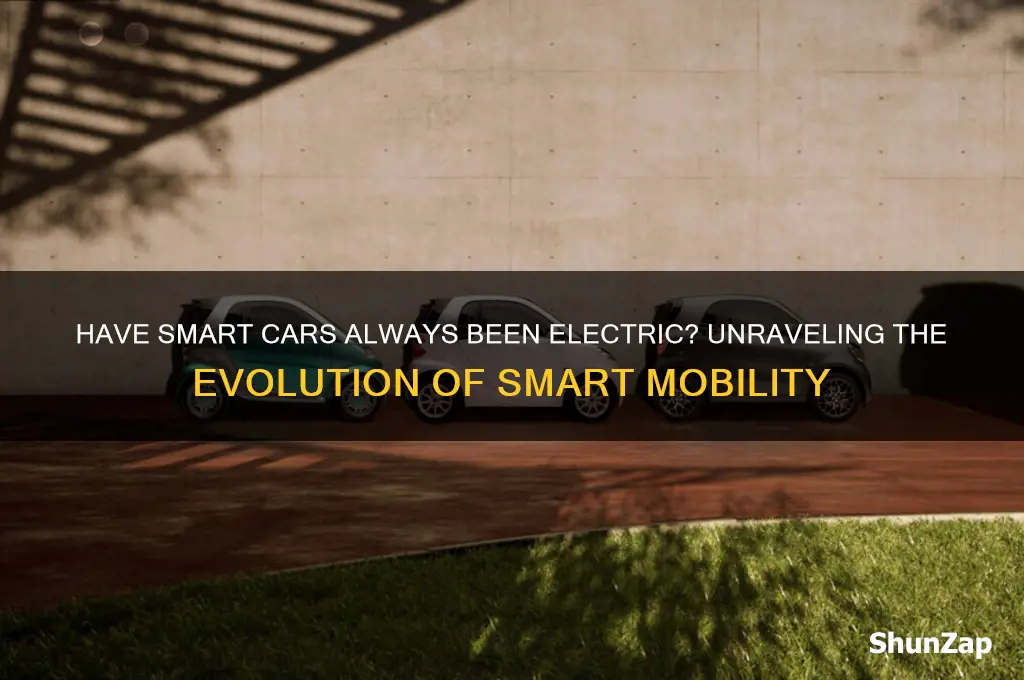 has smart cars been electric all the time