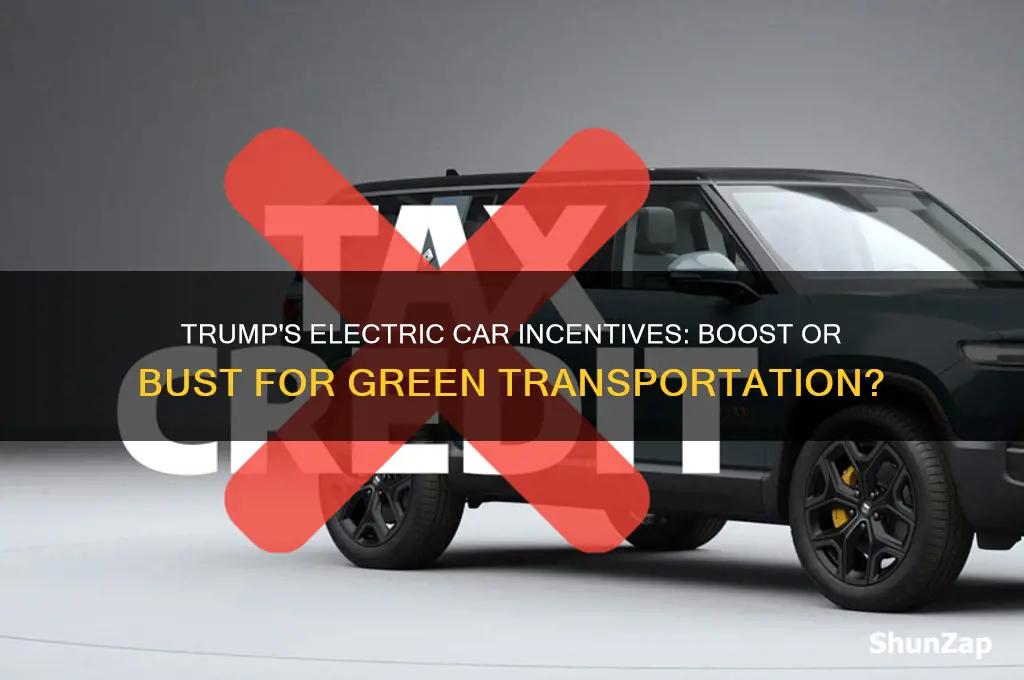 has trump given incentives for electric cars