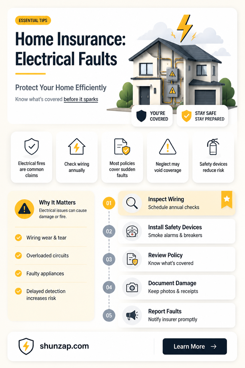 are electrical faults covered by home insurance