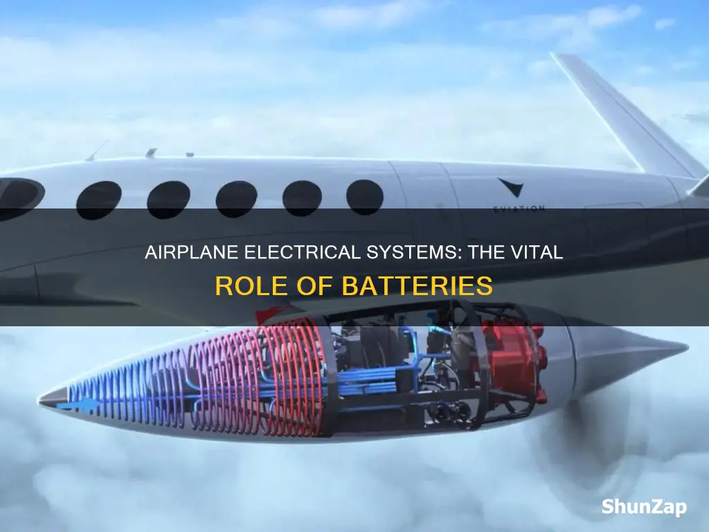 how airplanes electrical systems rely on batteris