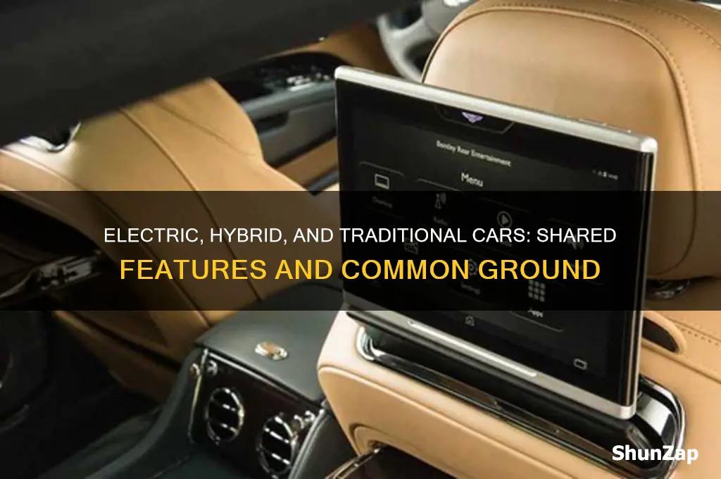 how all-electric cars hybrid cars and traditional cars are similar