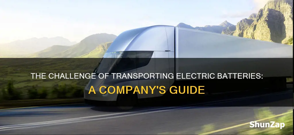 how are companies transport electric batteries transported