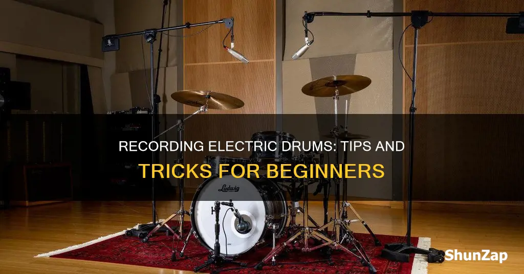how are drums recorded electric drum set