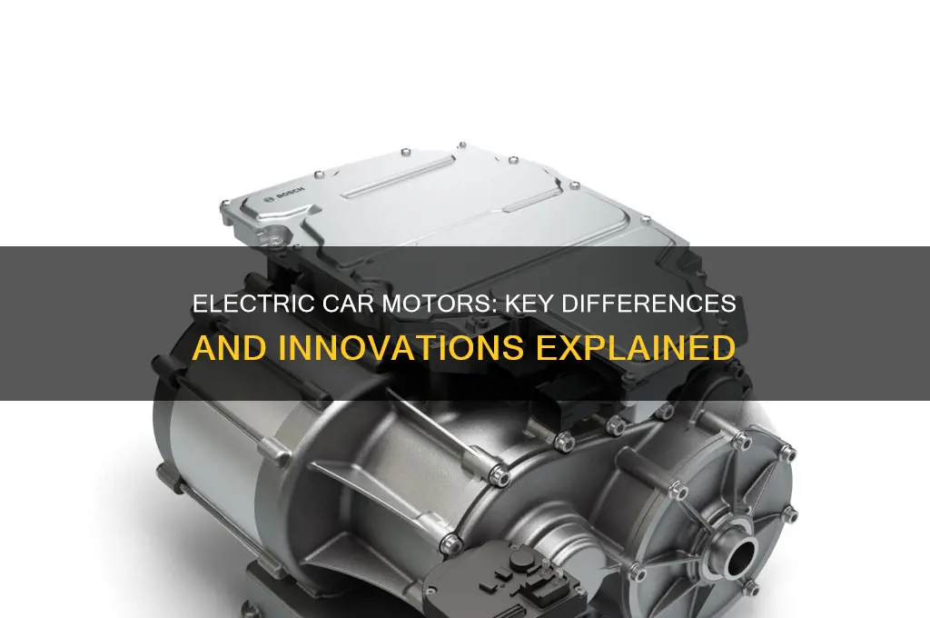 how are electric car motors different